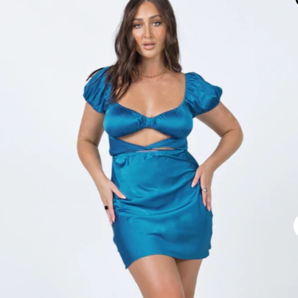 Princess Polly Dresses & Skirts - NAKITA MINI DRESS BLUE
